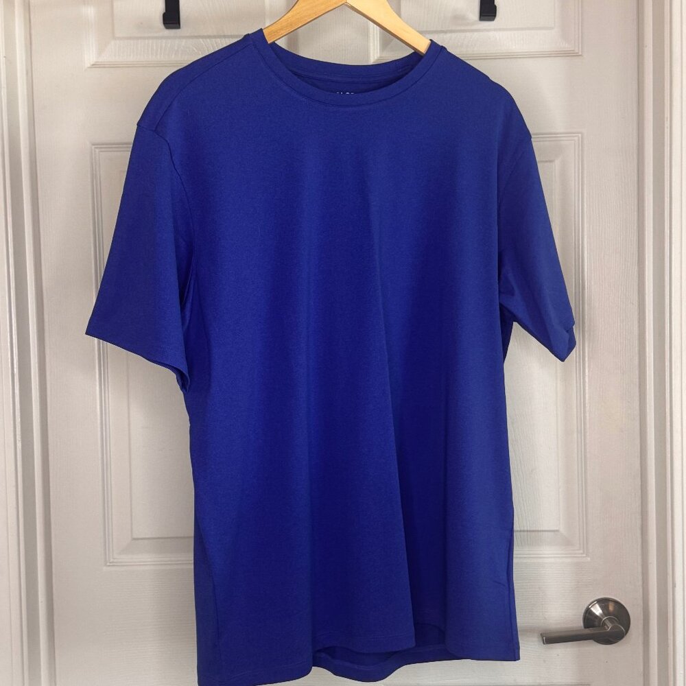 01.Algo Royal Blue Men's Polyester T-shirt in XL